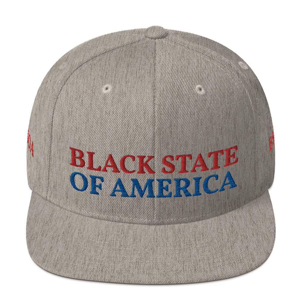Black State Of America Grey & Black Hat