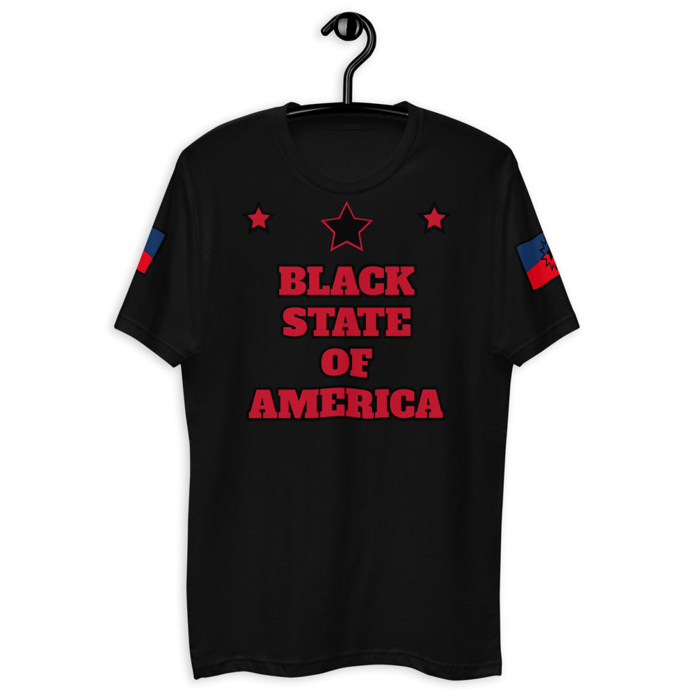 Black State Of America T-shirt 7.31.21